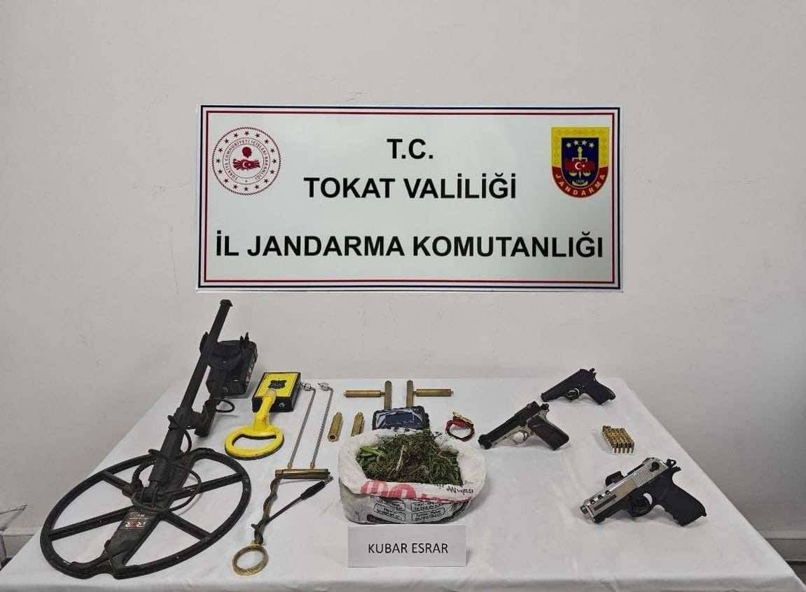 Turhal’da  Kaçak Kazı ve Uyuşturucu Operasyonu: 1 Gözaltı